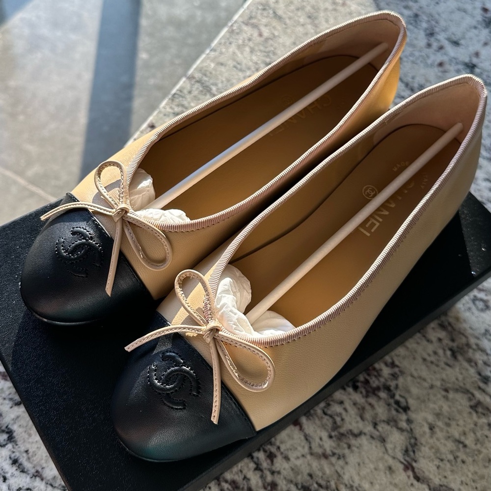 Chanel ballet shoes.